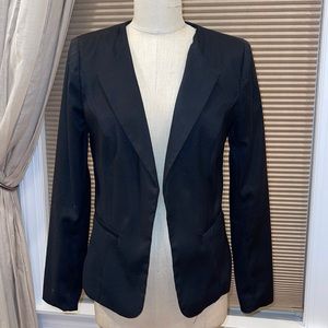 Love 21 Back Sheer Pleated Inset Blazer